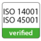 Suitable for management system in accordance with ISO 14001:2015 and ISO 45001:2018